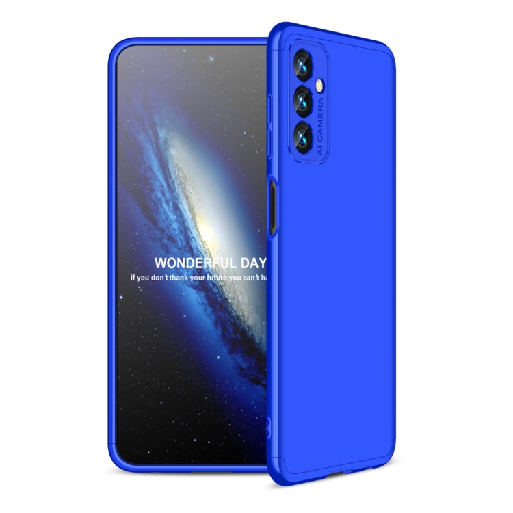 Samsung Galaxy F13 / M13 India GKK Three Stage Splicing Full Coverage PC Phone Case - Blue