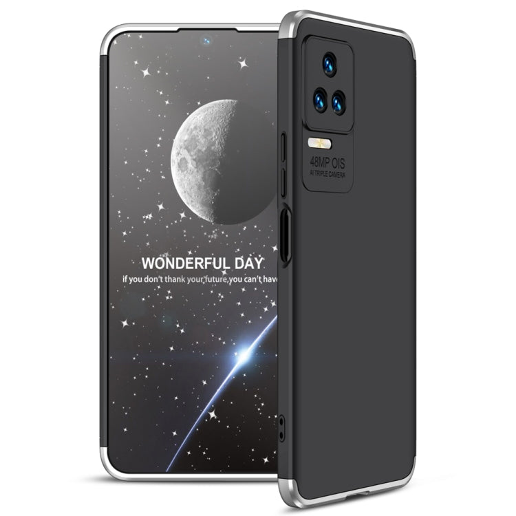 Xiaomi Poco F4 5G / Redmi K40S GKK Three Stage Splicing Full Coverage PC Phone Case in Black Silver