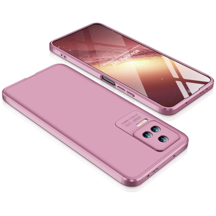 Rose Gold GKK Three Stage Splicing Full Coverage PC Phone Case for Xiaomi Poco F4 5G / Redmi K40S