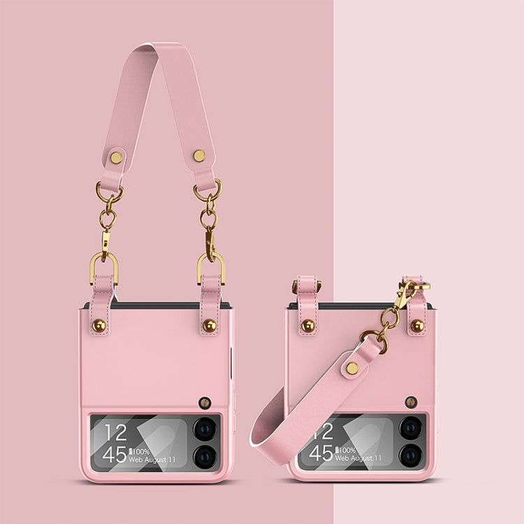 Pink GKK Integrated Ultra-thin Handbag Phone Case for Samsung Galaxy Z Flip4