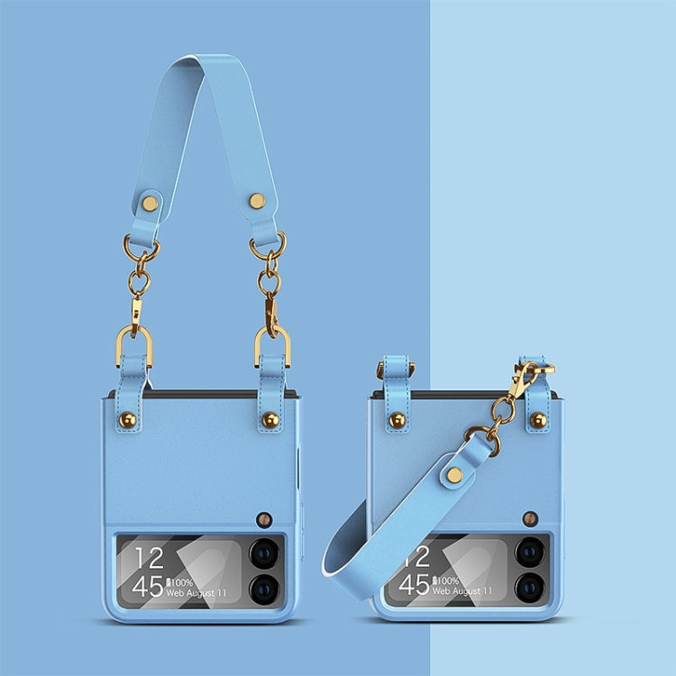 Samsung Galaxy Z Flip - Blue Handbag Phone Case with Integrated Ultra-thin Design
