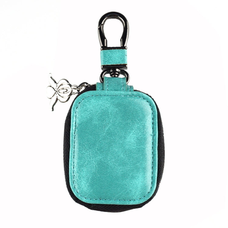 Apple AirPods Leather Storage Bag in Cyan