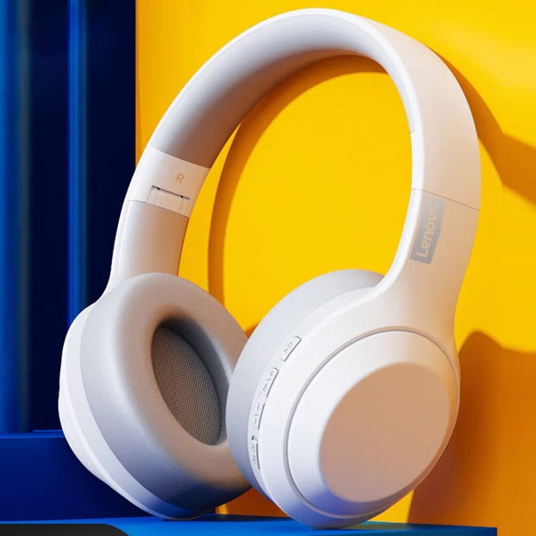 Lenovo TH10 Wireless Bluetooth Gaming Headphone w/ Noise-Cancelling (White)