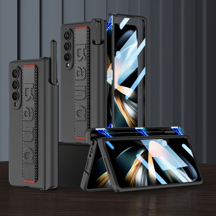 Samsung Galaxy Z Fold4 GKK Magnetic Phone Case with Wrist Strap & Pen Holder