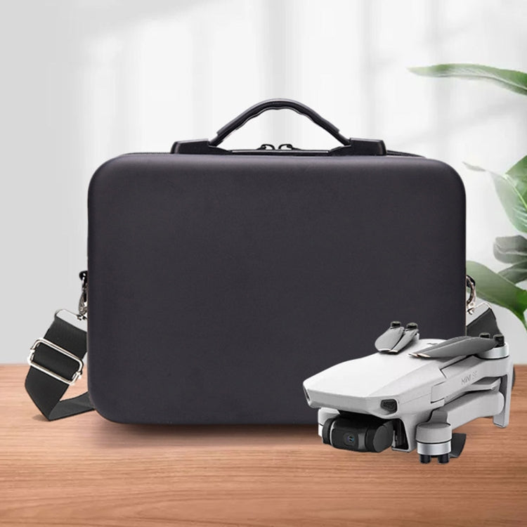 Shockproof Carrying Hard Case Shoulder Storage Bag for DJI Mini SE - Black with Black Liner - 31 x 21 x 11cm