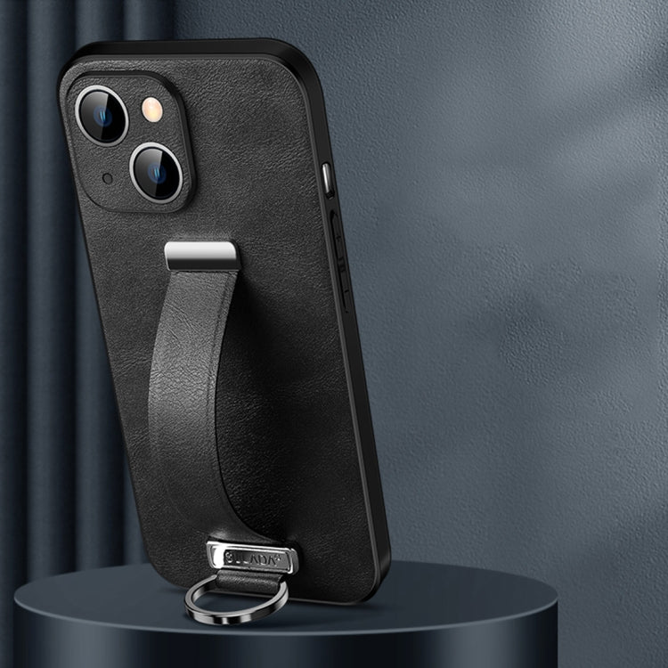 SULADA Cool Series Black Phone Case with Leather Texture and Wrist Rest