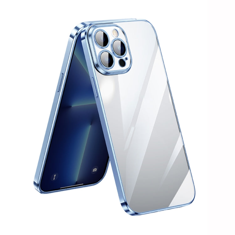 SULADA Lens Protector Plated Case for iPhone 14 Pro Max (Sierra Blue)