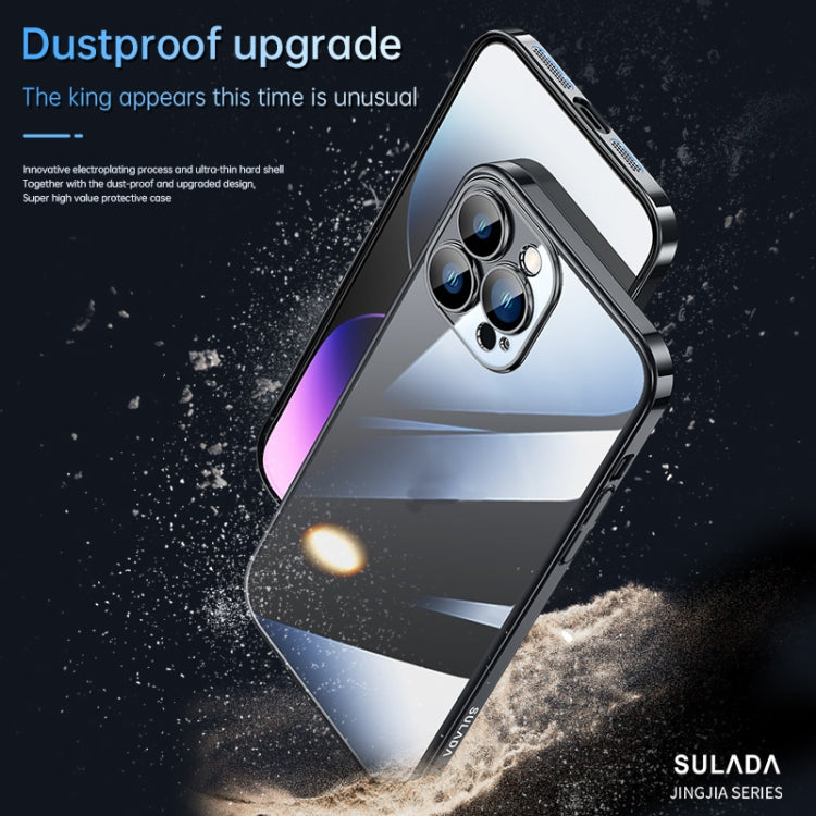 SULADA Hard PC Shockproof Phone Case for iPhone 14 (Black)