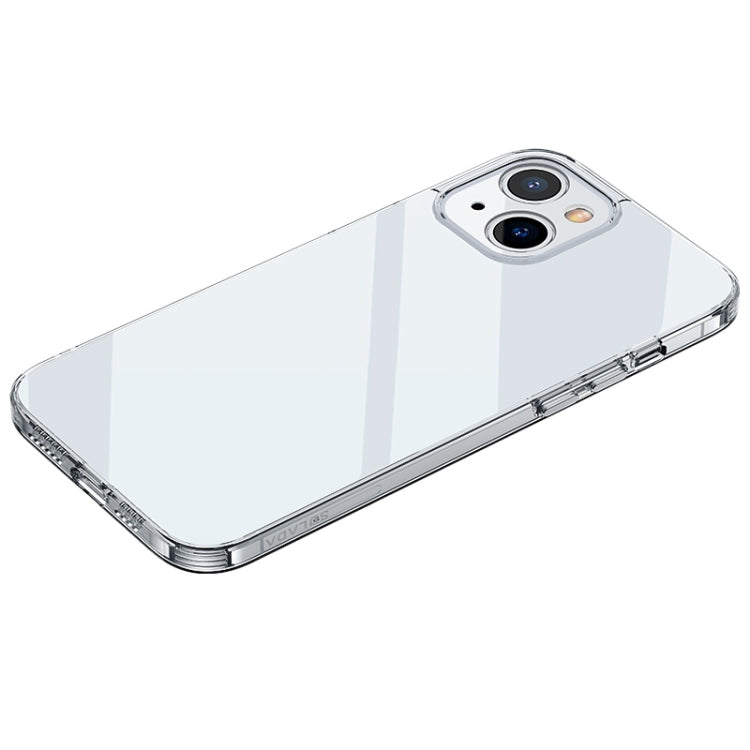 SULADA Frosted Series Shockproof Transparent TPU Phone Case for iPhone 14 (White)