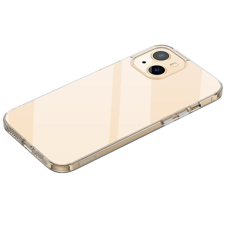 SULADA Frosted Series Shockproof Transparent TPU Phone Case for iPhone 14 (Gold)