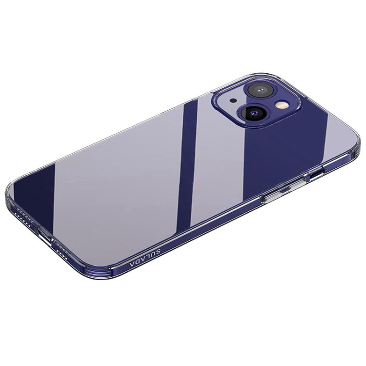SULADA Frosted Series Shockproof Transparent TPU Phone Case for iPhone 14 (Purple)