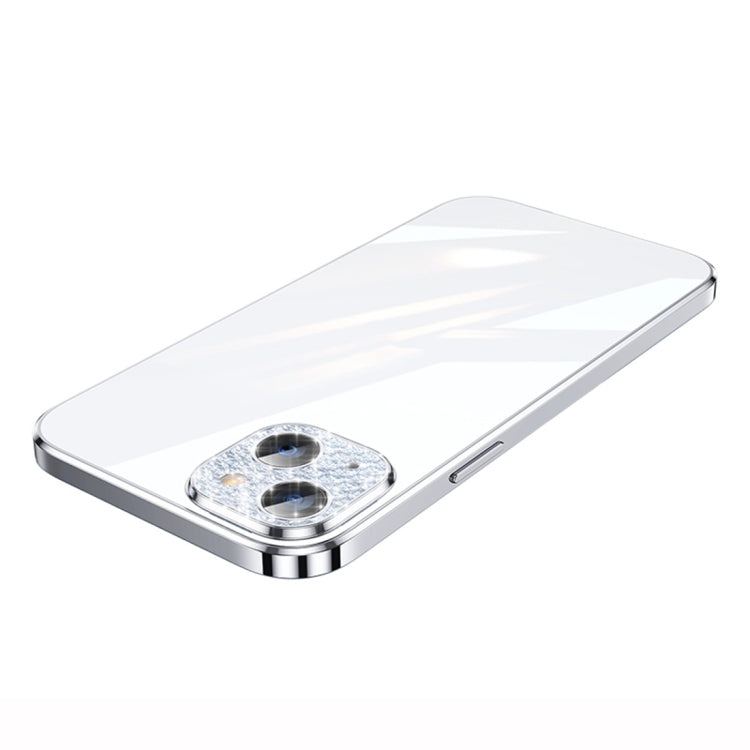 SULADA The Glad Eye Series Plating TPU Shockproof Protective Case for iPhone 14 Plus (Silver)