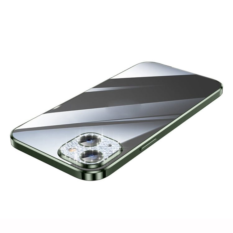SULADA The Glad Eye Series Plating TPU Shockproof Protective Case for iPhone 14 Plus (Green)