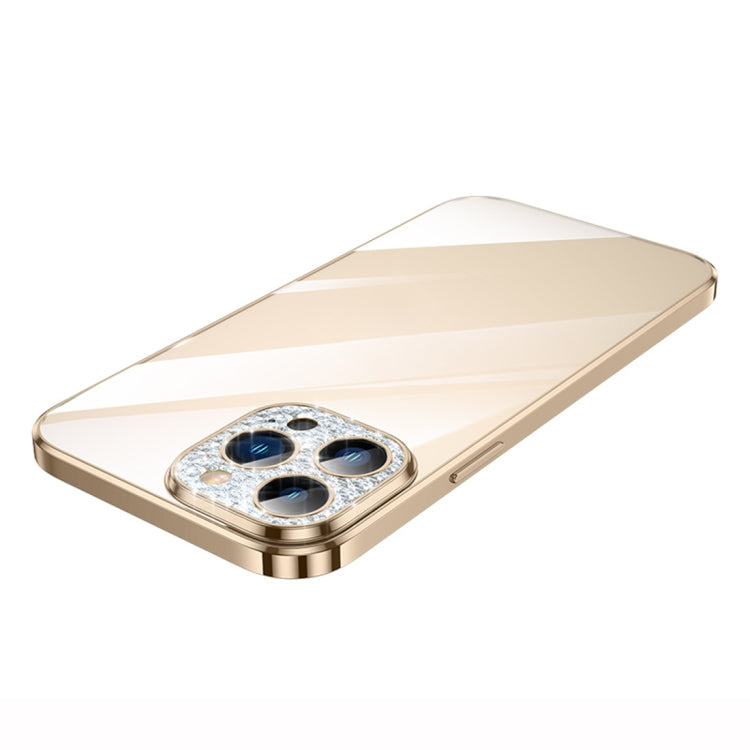 SULADA Glad Eye Series Plating TPU Shockproof Protective Case for iPhone 14 Pro (Gold)