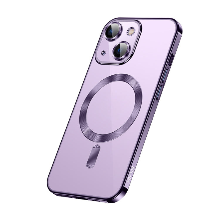 SULADA Purple Plating TPU Shockproof Phone Soft Case for iPhone 14