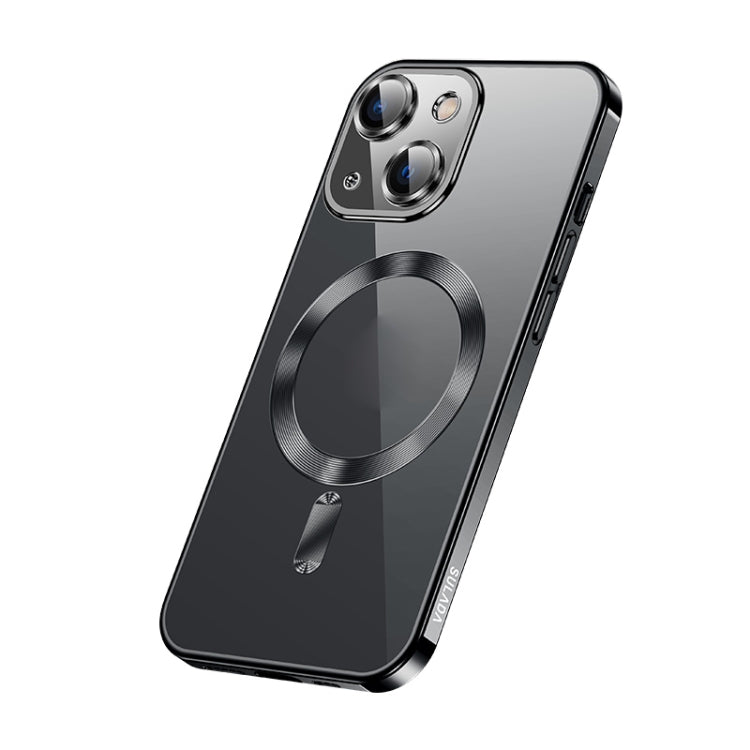 SULADA Plating TPU Shockproof Phone Soft Case for iPhone 14 - Black