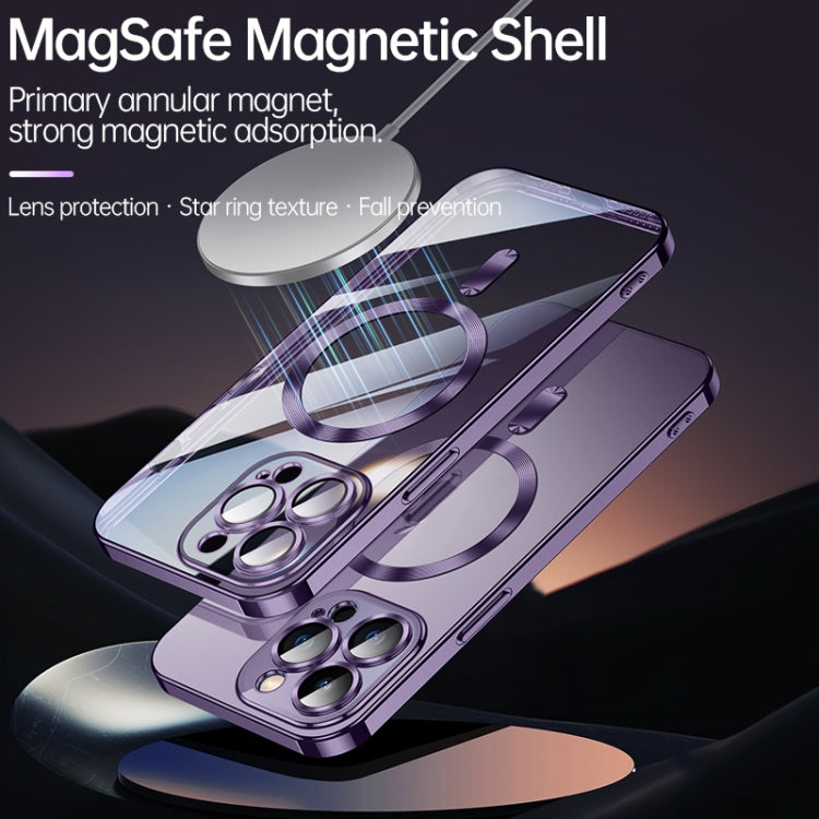 SULADA Purple Plating TPU Shockproof Phone Soft Case for iPhone 14