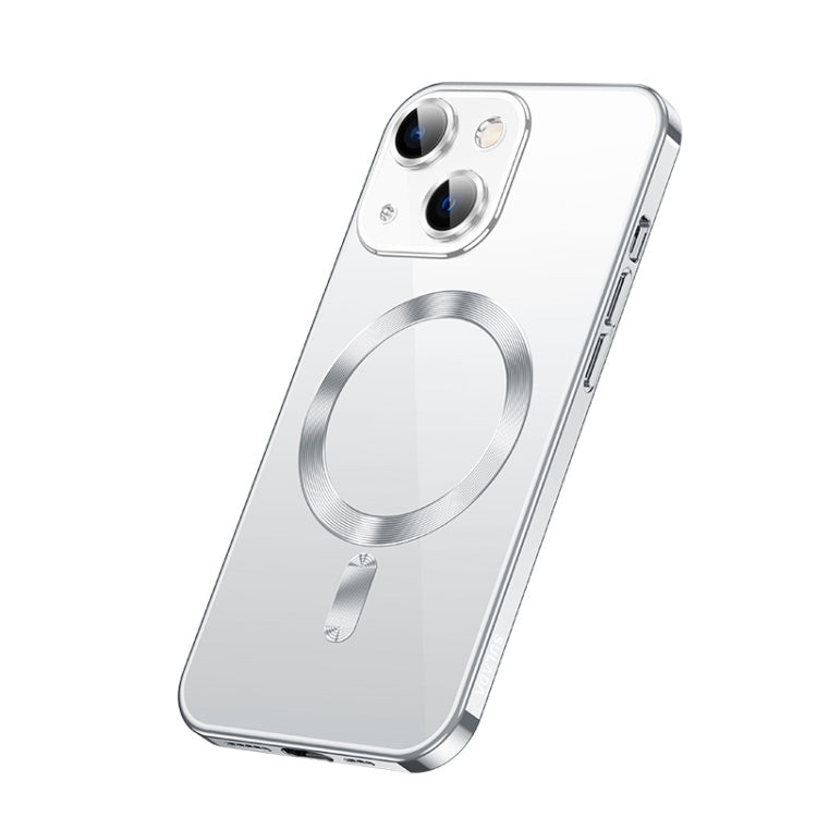 SULADA Plating TPU Shockproof Soft Case for iPhone 14 Plus (Silver)