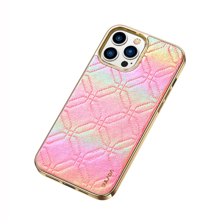 SULADA Cooljas Series TPU Sheepskin Texture Phone Protective Case for iPhone 14 Pro (Bright Red)
