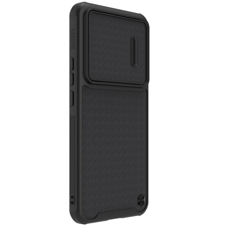 Black NILLKIN 3D Textured Camshield PC + TPU Phone Case for Xiaomi 12T/Redmi K50 Ultra