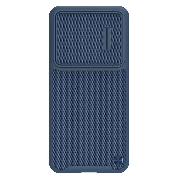 NILLKIN 3D Textured Camshield PC + TPU Phone Case for Xiaomi 12T/Redmi K50 Ultra (Blue)