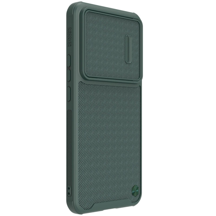 NILLKIN 3D Textured Camshield PC + TPU Phone Case for Xiaomi 12T/Redmi K50 Ultra in Green