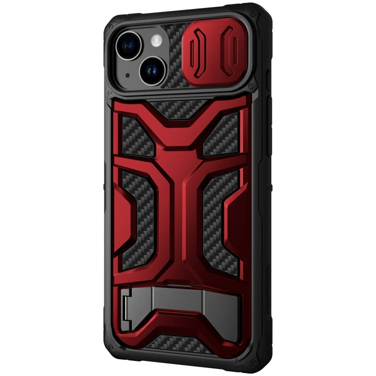 NILLKIN Sliding Camera Cover Phone Case for iPhone 14 Plus (Red)