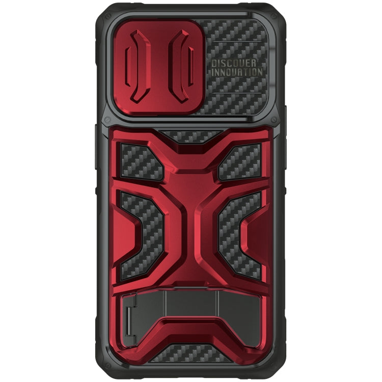 NILLKIN Sliding Camera Cover Design TPU + PC Phone Case for iPhone 14 Pro (Red)
