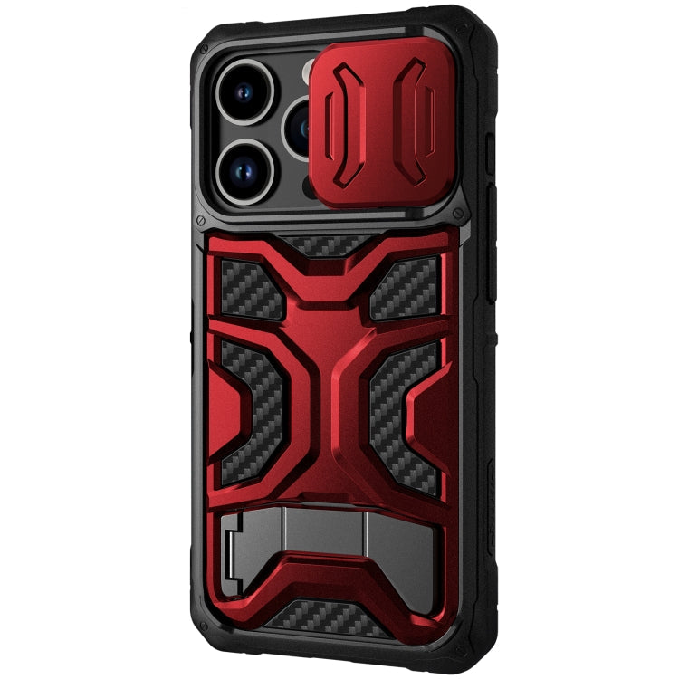 NILLKIN Sliding Camera Cover Design TPU + PC Phone Case for iPhone 14 Pro (Red)