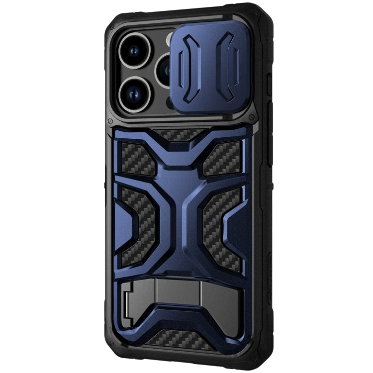 NILLKIN Sliding Camera Cover TPU + PC Phone Case for iPhone 14 Pro (Blue)