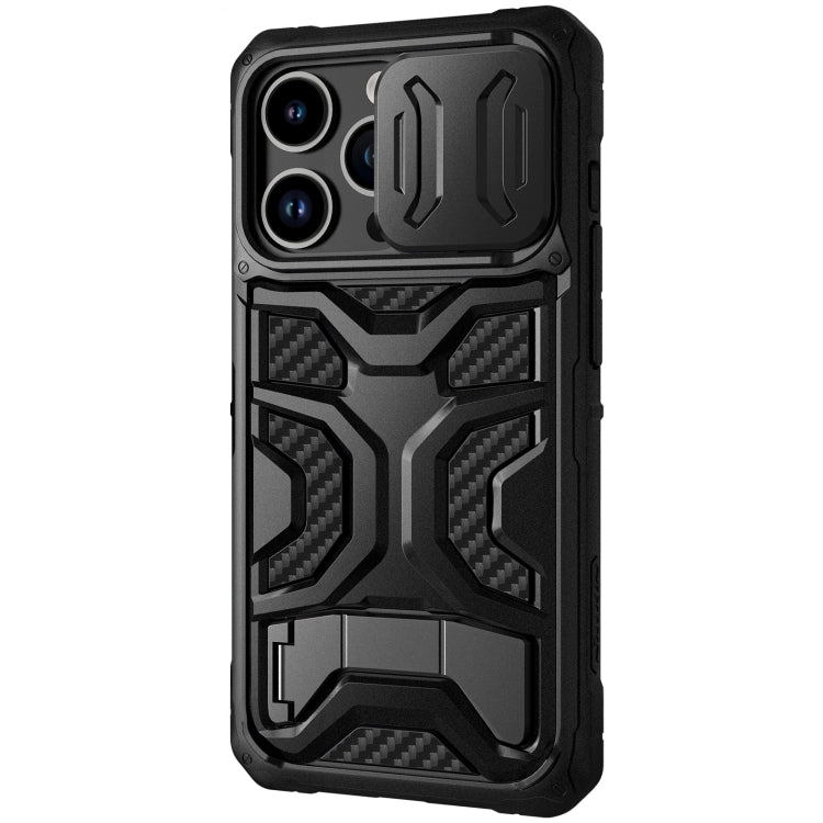 NILLKIN Sliding Camera Cover Design TPU + PC Magnetic Phone Case for iPhone 14 Pro (Black)