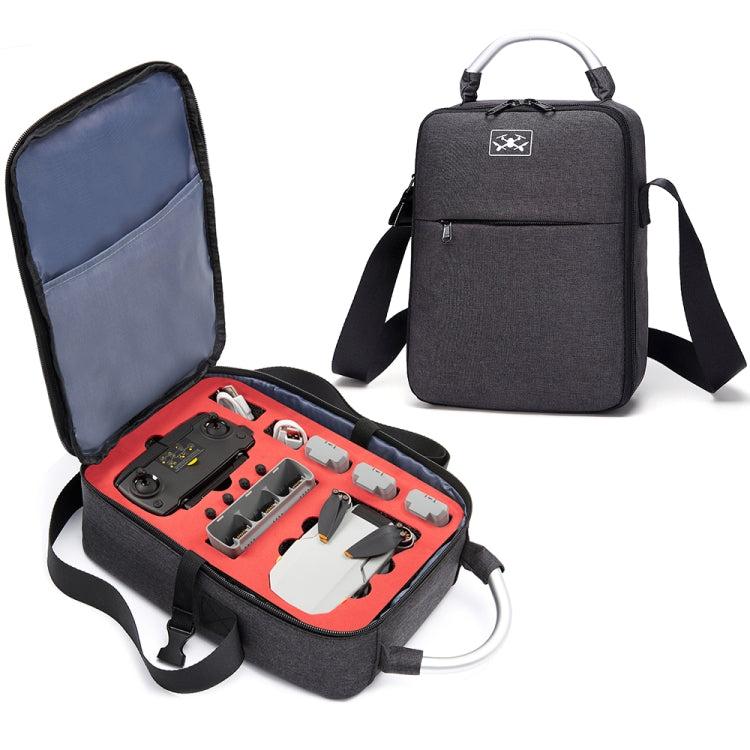Shockproof Single Shoulder Storage Carrying Case for DJI Mini SE - Black + Red Liner