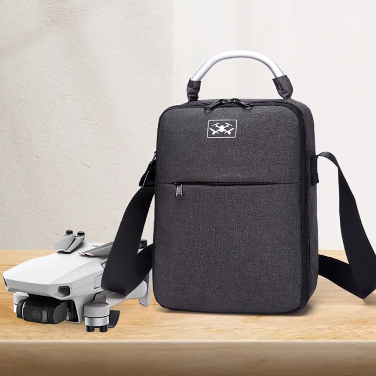 Shockproof Single Shoulder Storage Carrying Case for DJI Mini SE - Black + Red Liner
