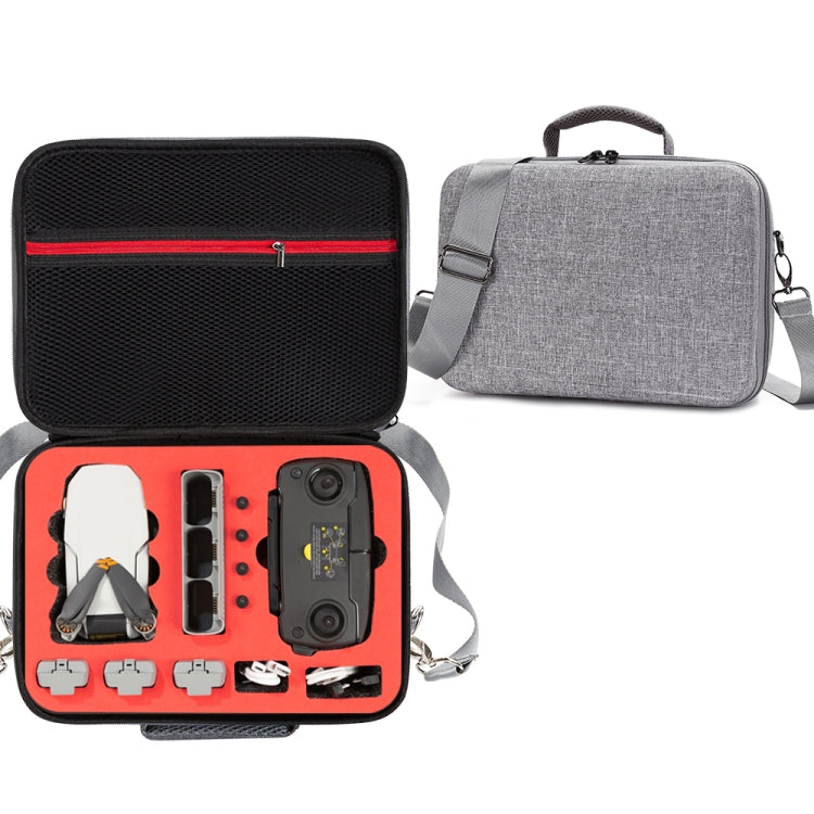 Durable Shockproof Carrying Storage Bag for DJI Mini SE (Grey + Red Liner)