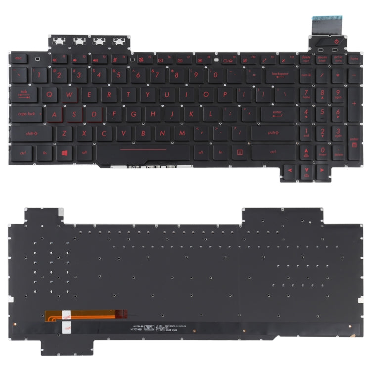 US Backlit Keyboard Replacement for Asus ROG FX503 Series