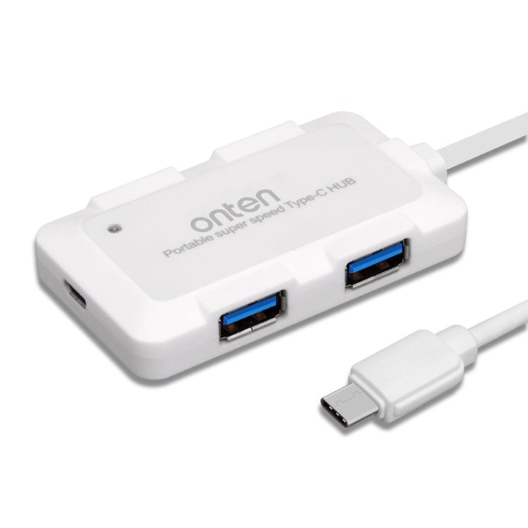 Onten 4-Port USB3.0 Portable HUB Docking Station (Black)