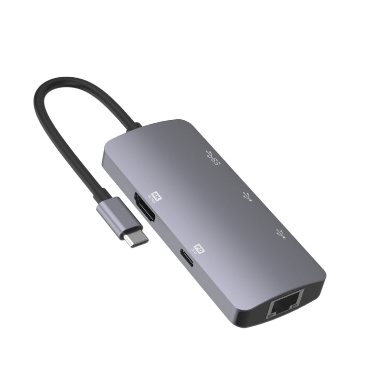 Onten OTN-UC910 USB-C Portable Multifunctional HUB Docking Station (Grey)