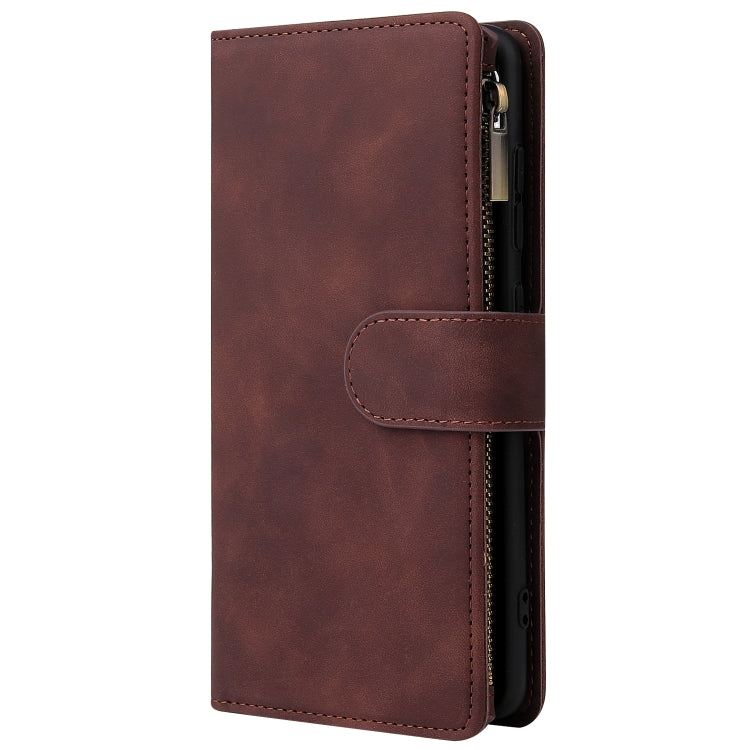 Multifunctional Coffee Leather Flip Case for Galaxy A51