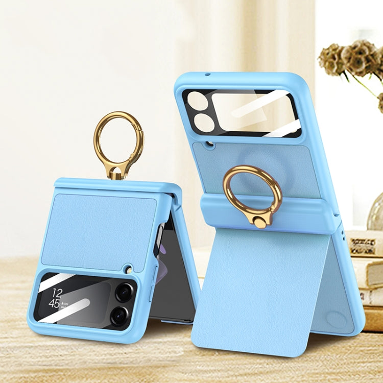 GKK Magnetic Fold Hinge Phone Case for Samsung Galaxy Z Flip - Blue