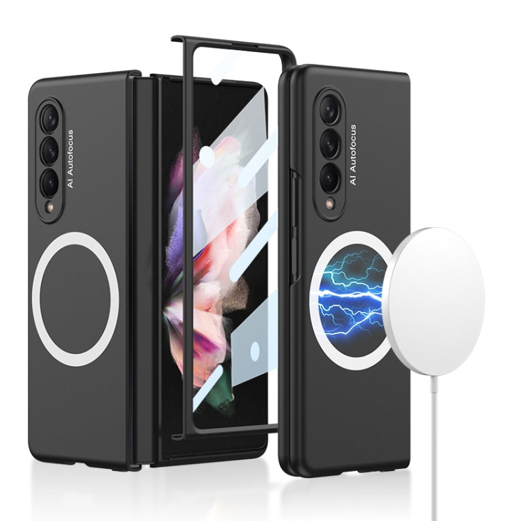 GKK MagSafe Ultrathin Shockproof Phone Case for Samsung Galaxy Z Fold3 5G (Black)