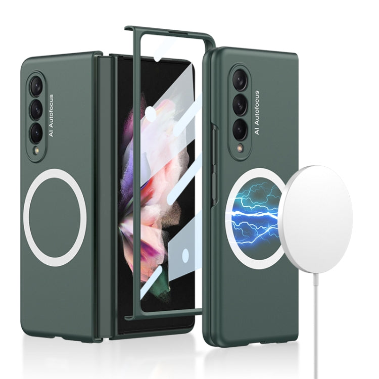GKK MagSafe Ultrathin Integrated Shockproof Protective Phone Case for Samsung Galaxy Z Fold3 5G in Green