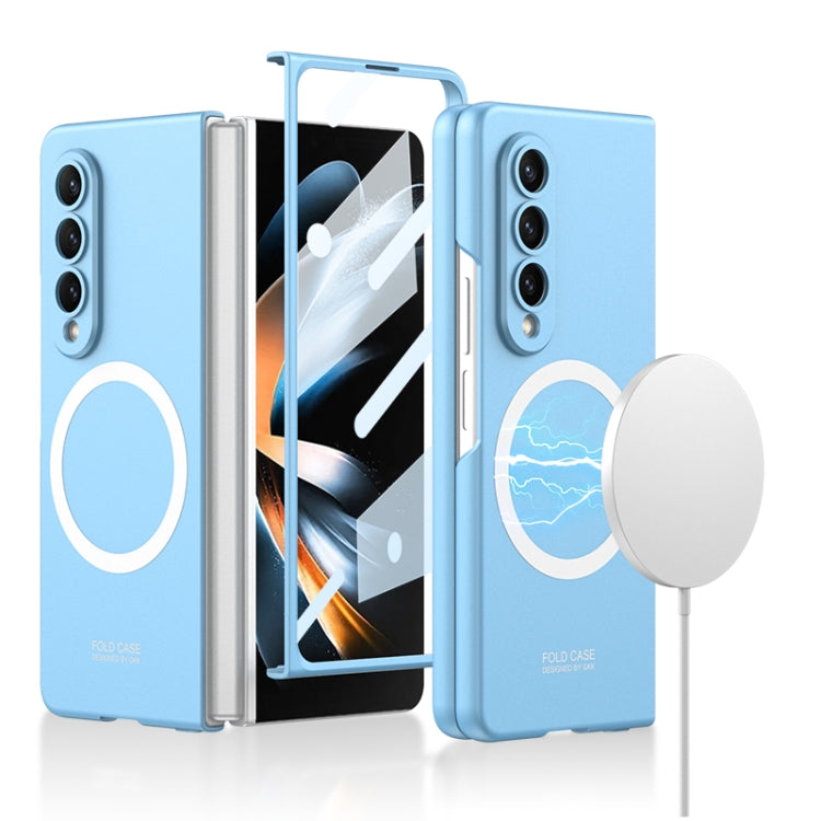 Samsung Galaxy Z Fold4 GKK MagSafe Ultrathin Integrated Shockproof Protective Phone Case (Blue)