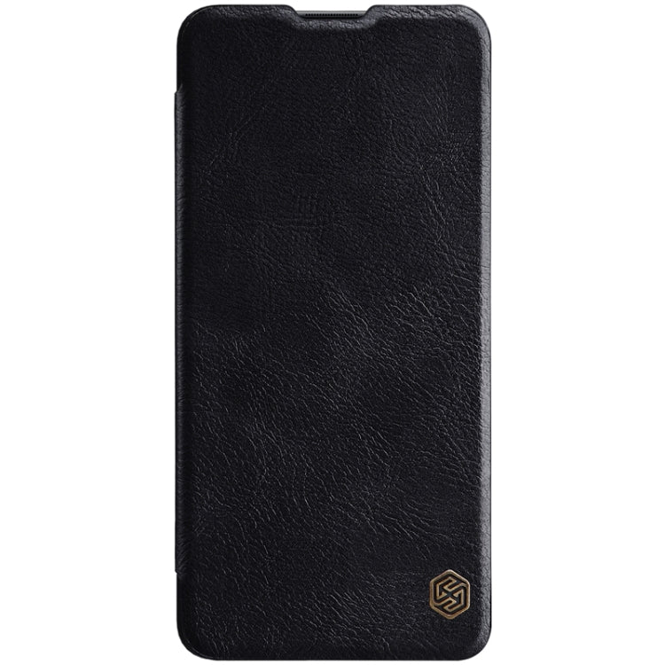 NILLKIN QIN Series Crazy Horse Texture Horizontal Flip Leather Case for Galaxy A41 - Black