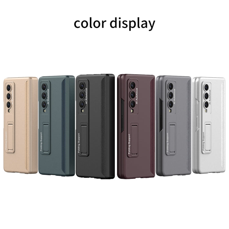 Samsung Galaxy Z Fold4 GKK Magnetic Dark Green Phone Case with Full Coverage Anti-Spy Design