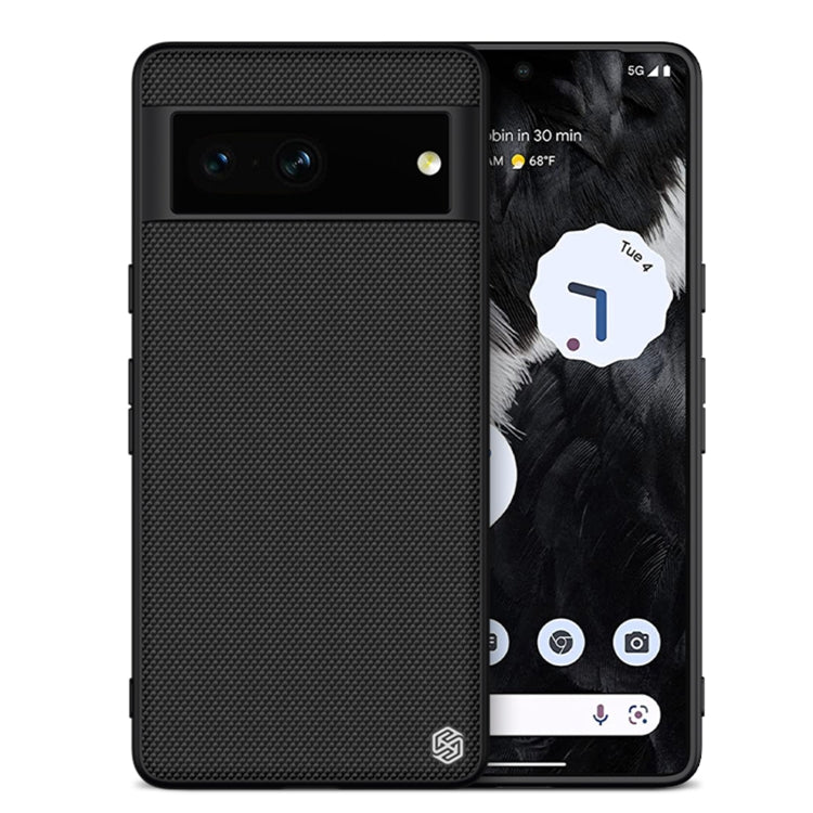 Black NILLKIN 3D Textured PC + TPU Shockproof Phone Case for Google Pixel 7 5G