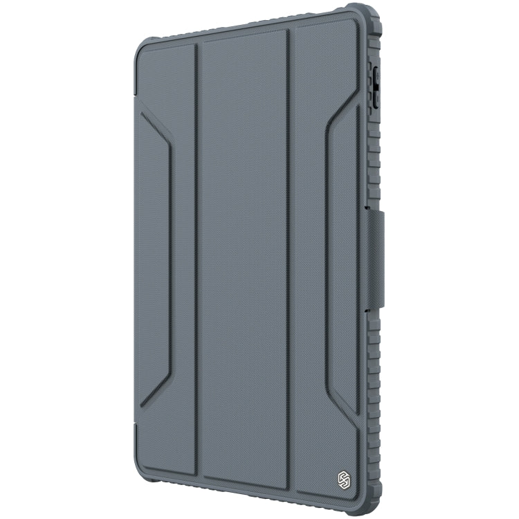 NILLKIN Bumper Pro Leather Tablet Case for Xiaomi Pad 5 Pro 12.4 with Pen Slot & Sleep/Wake-up Function (Grey)