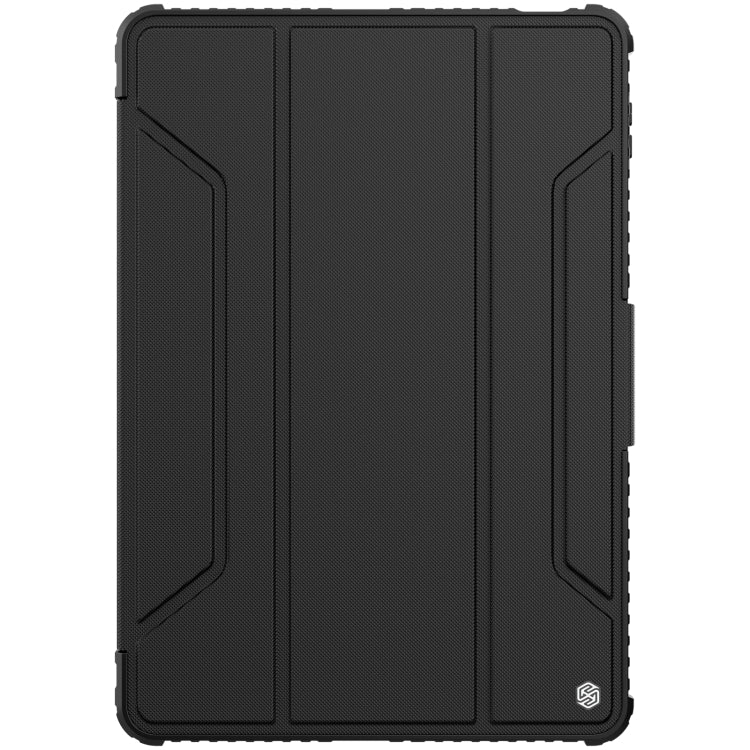 NILLKIN Bumper Pro Leather Tablet Case for Xiaomi Pad 5 Pro 12.4 inch with Pen Slot & Sleep / Wake-up Function (Black)