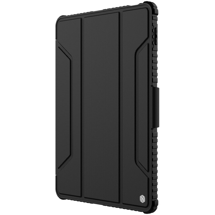 NILLKIN Bumper Pro Leather Tablet Case for Xiaomi Pad 5 Pro 12.4 inch with Pen Slot & Sleep / Wake-up Function (Black)