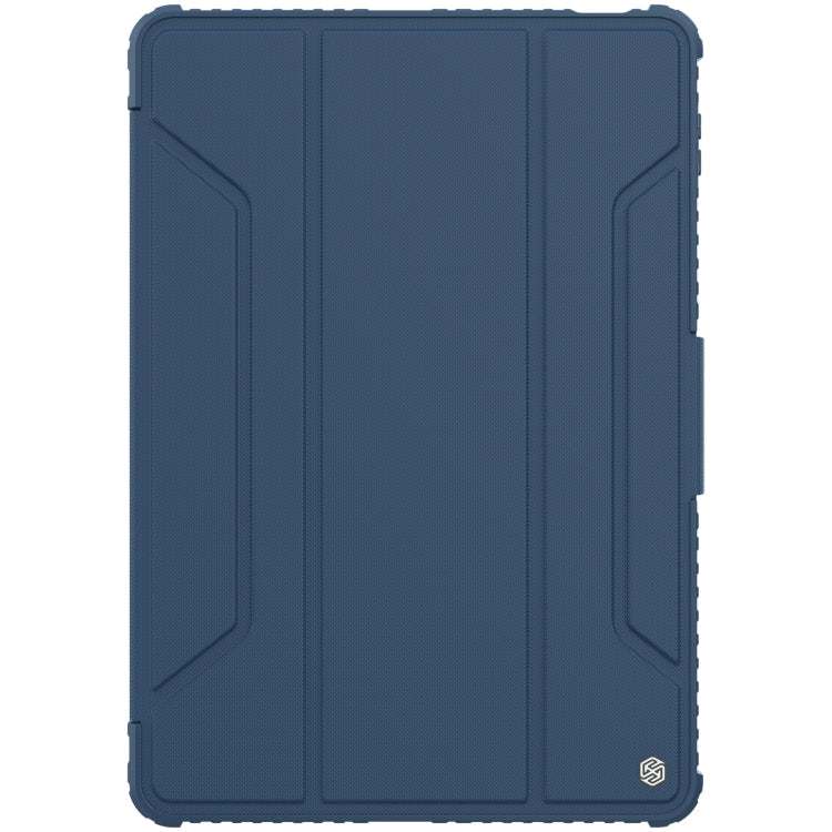 NILLKIN Blue Leather Tablet Case for Xiaomi Pad 5 Pro 12.4 inch with Pen Slot & Sleep / Wake-up Function