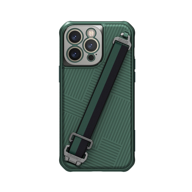 MagSafe Full Coverage Phone Case for iPhone 14 Pro Max with Wrist Strap (Green)